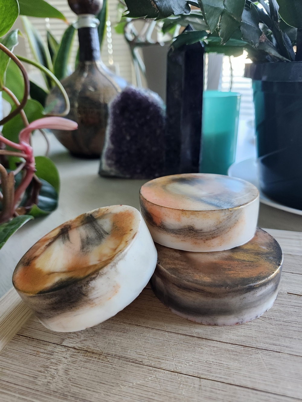 Handcrafted Pumpkin Sandalwood Soap, One 4oz Bar + (2) 1oz Samples | 6 oz Tota